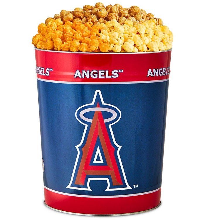 Anaheim Angels Popcorn Tin with 15 Bags of Popcorn